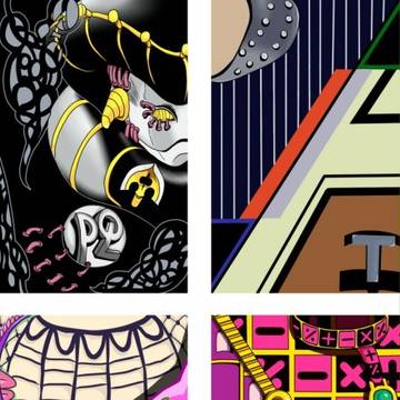 ジョジョのカードステッカー　5部