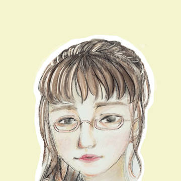 为朋友画的头像--点点