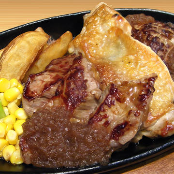 ミックスステーキ 模写