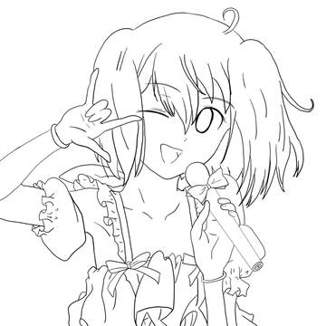 ランカちゃん　れんしゅー