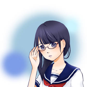 メガネ少女