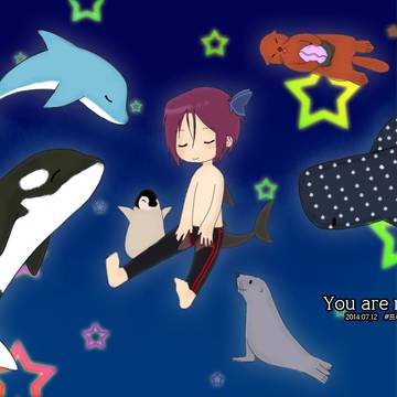 Free! 全力提出イラスト