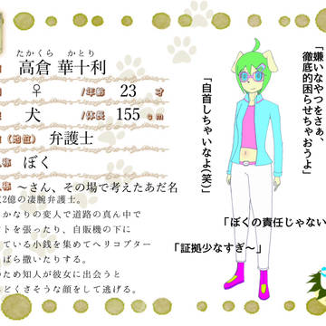 【けもにけ】高倉 華十利【現代】