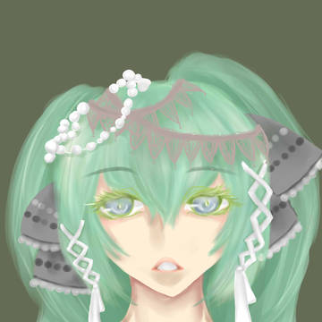 厚塗速畫-MIKU