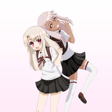 イリヤちゃんとクロちゃん♥