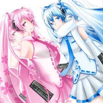 雪&櫻初音