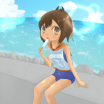 提督?暑そうですね・・・