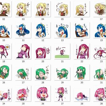 Colorful high school girls