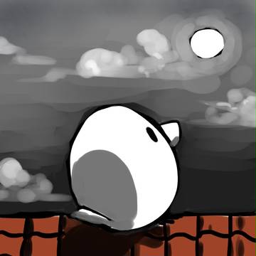 考えるトリ