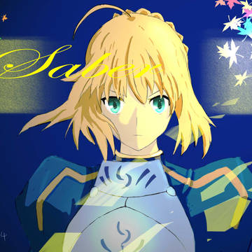 半临摹的saber