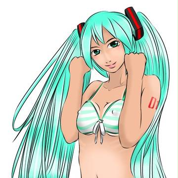 褐色のミクさん
