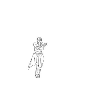踊る承太郎とスタプラ【トレス】