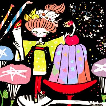 キラキラ　星の花火ゼリー
