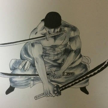 ロロノア・ゾロ描いてみた