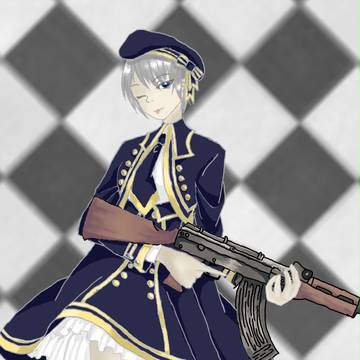 軍服ワンピ娘