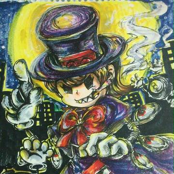 姉に描いてもらったピーコック