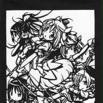 【切り絵】 魔法少女まどか☆マギカ