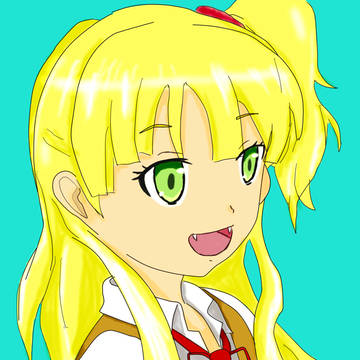 お誕生日だったので城ヶ崎莉嘉描いた