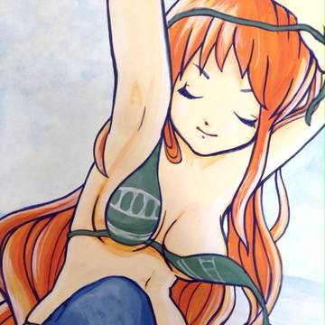 自作イラスト ONE PIECE ワンピース ナミ