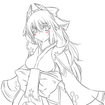 pso2自キャラ線画