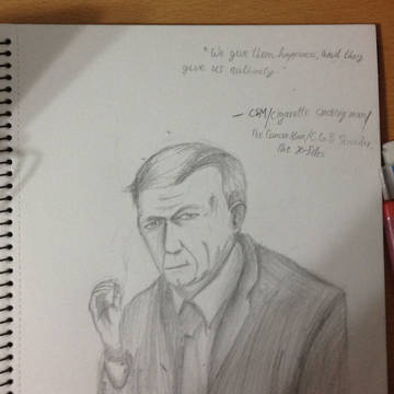 Cigarette smoking man