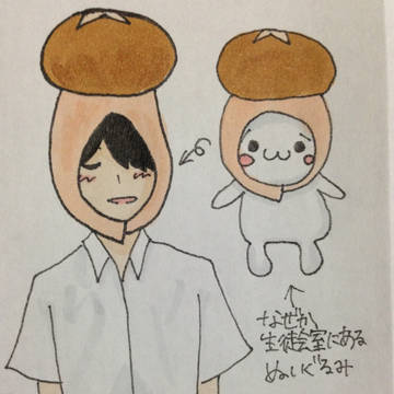 会長、かぶってみた(？)