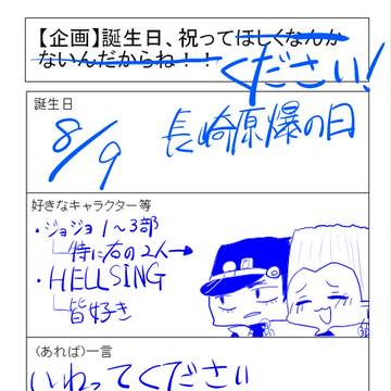 【企画】誕生日、祝ってほしくなんかないんだからね!!