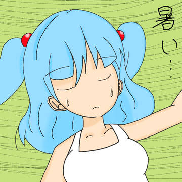 暑そうなにとりちゃん