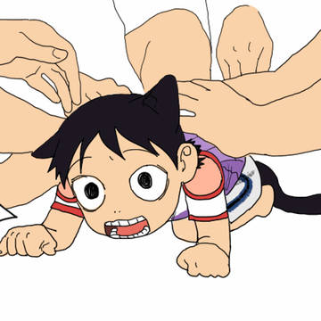 ザクになでなでされる