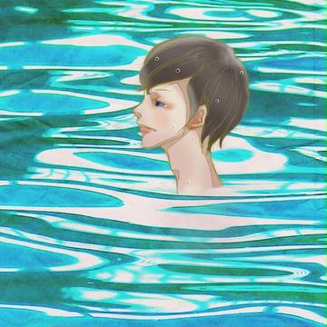 碧い海
