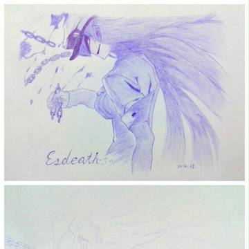 【さ い】Esdeath,On the steps