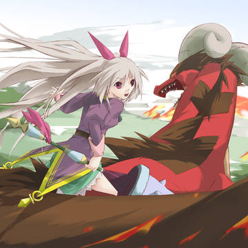 シエットちゃんとフレイムドラゴン