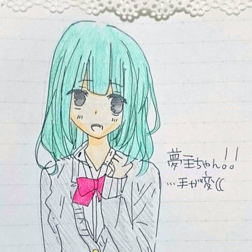 ５分の落書き画力ww