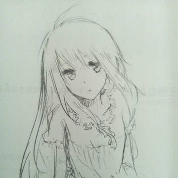 女の子らくがき