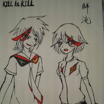 キルラキル、鲜血×流子