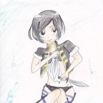 新城美里 水着イラスト
