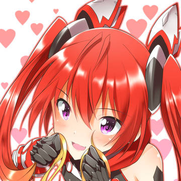 何かに夢中なテイルレッド