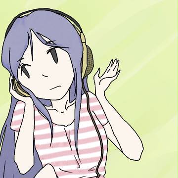 ヘッドホンと女の子