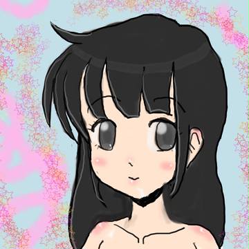 黒髪ロング