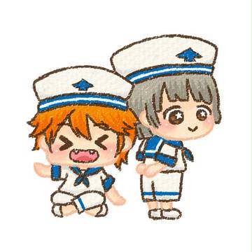 にとり と ももくん