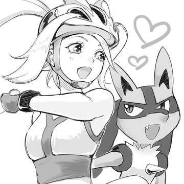 コルニとルカリオ
