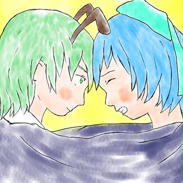 こうしていると涼しいからって夏はいつもくっついてくるけど・・・
