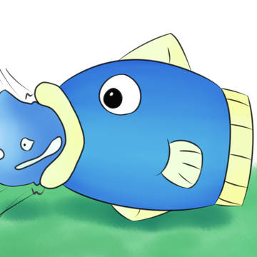吸われるスライムくん