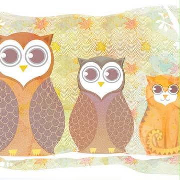 owls+cat