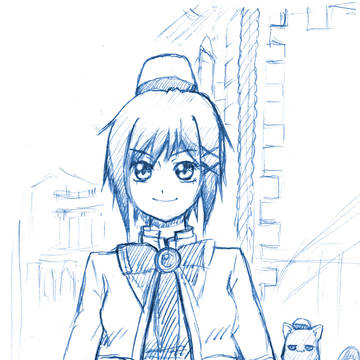 藍華ちゃんラフ