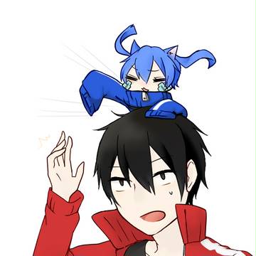 猫耳をつけたエネ