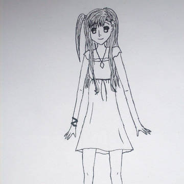 Girl in dress