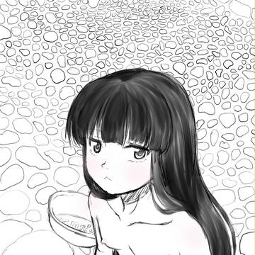 入渠中の初雪