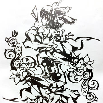 東方 カッティングシート 切ってみた