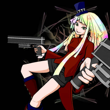 Girl & Double Guns
